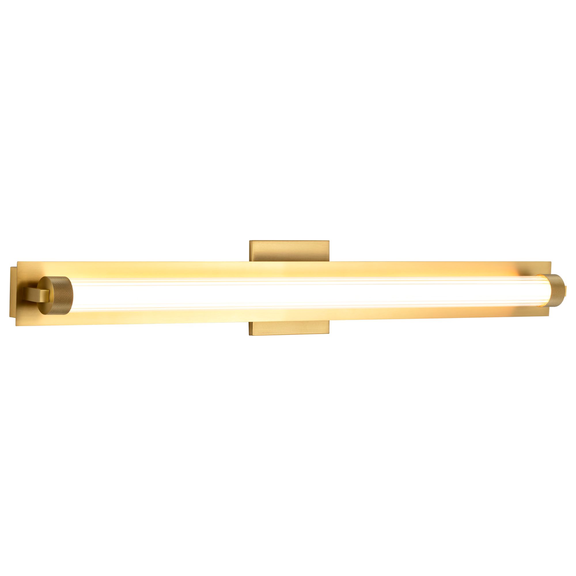 Image 6 Nuvo Larissa 32" Wide Vintage Brass LED Vanity - 3000K CCT more views