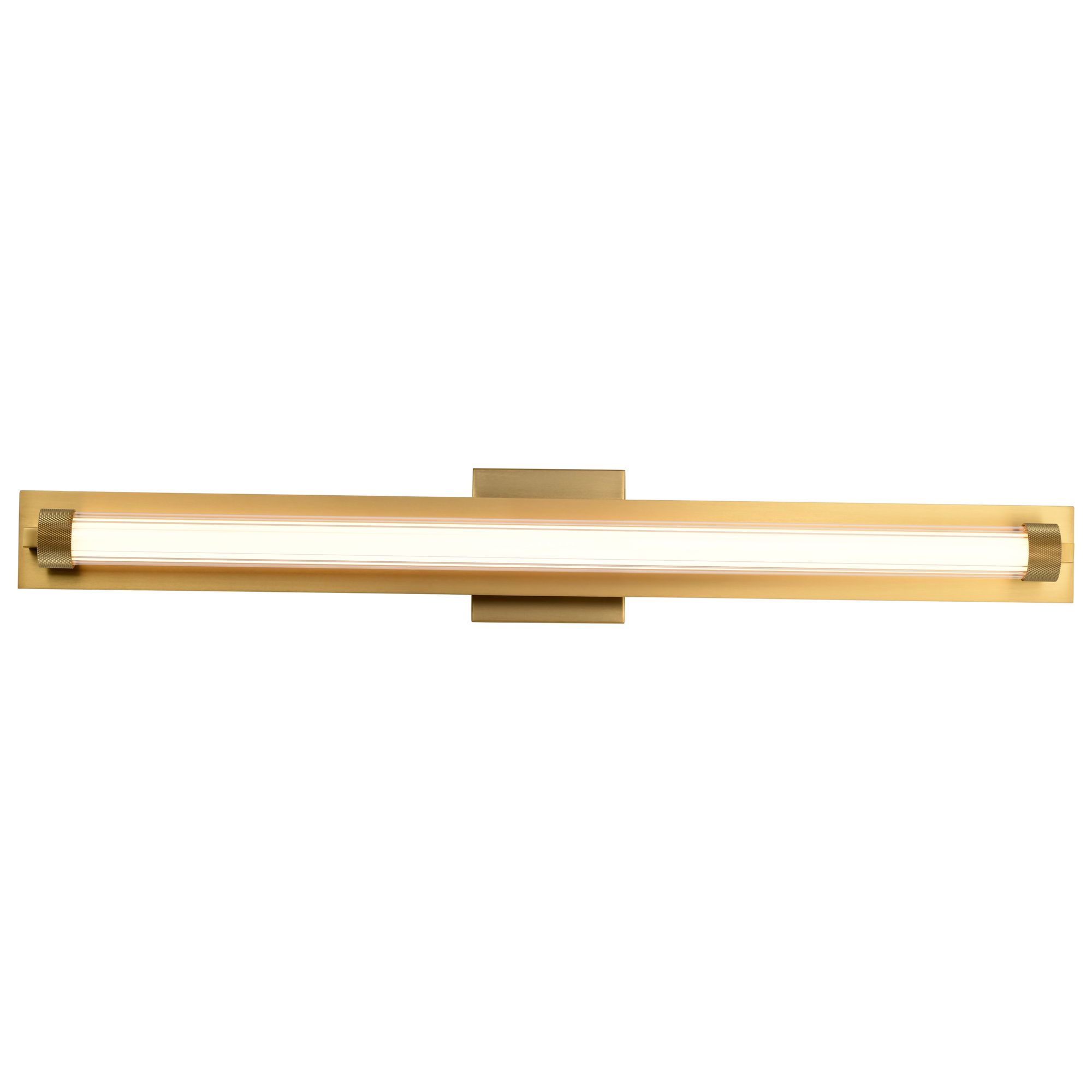 Nuvo Larissa 32" Wide Vintage Brass LED Vanity - 3000K CCT