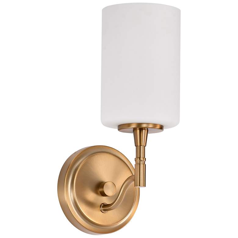 Image 1 Nuvo Liam 11 1/4" High Burnished Brass 1 Light Vanity