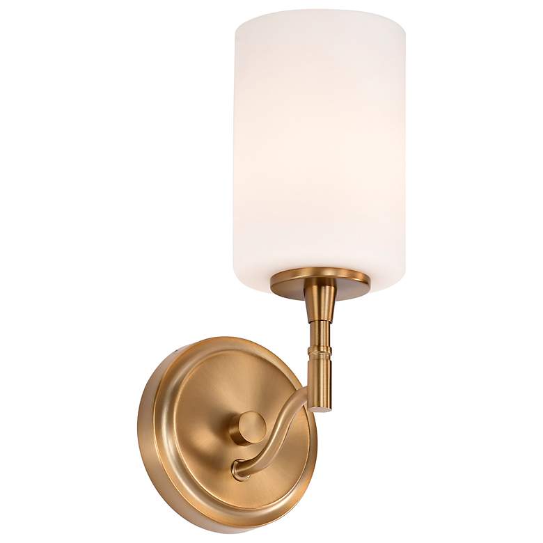 Image 6 Nuvo Liam 11 1/4" High Burnished Brass 1 Light Vanity more views