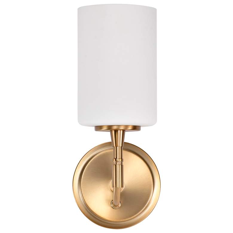 Image 7 Nuvo Liam 11 1/4" High Burnished Brass 1 Light Vanity more views