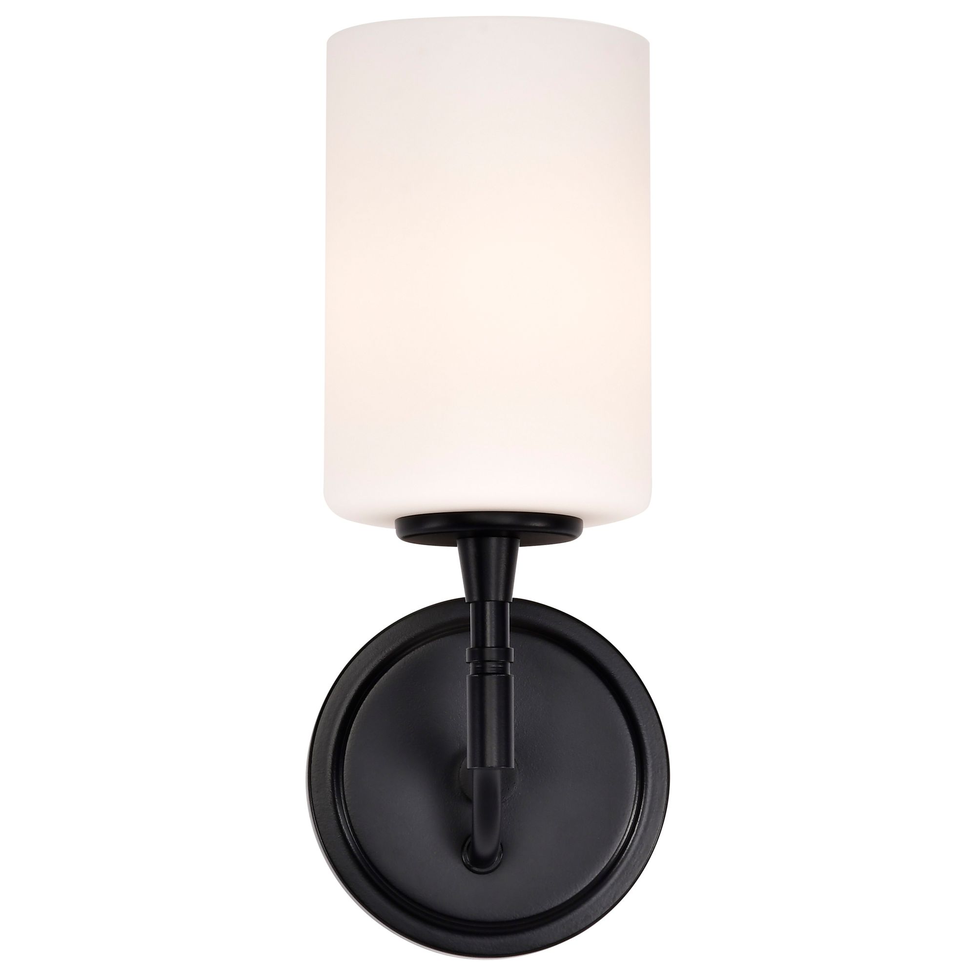 Nuvo Liam 11 1/4" High Matte Black 1 Light Vanity