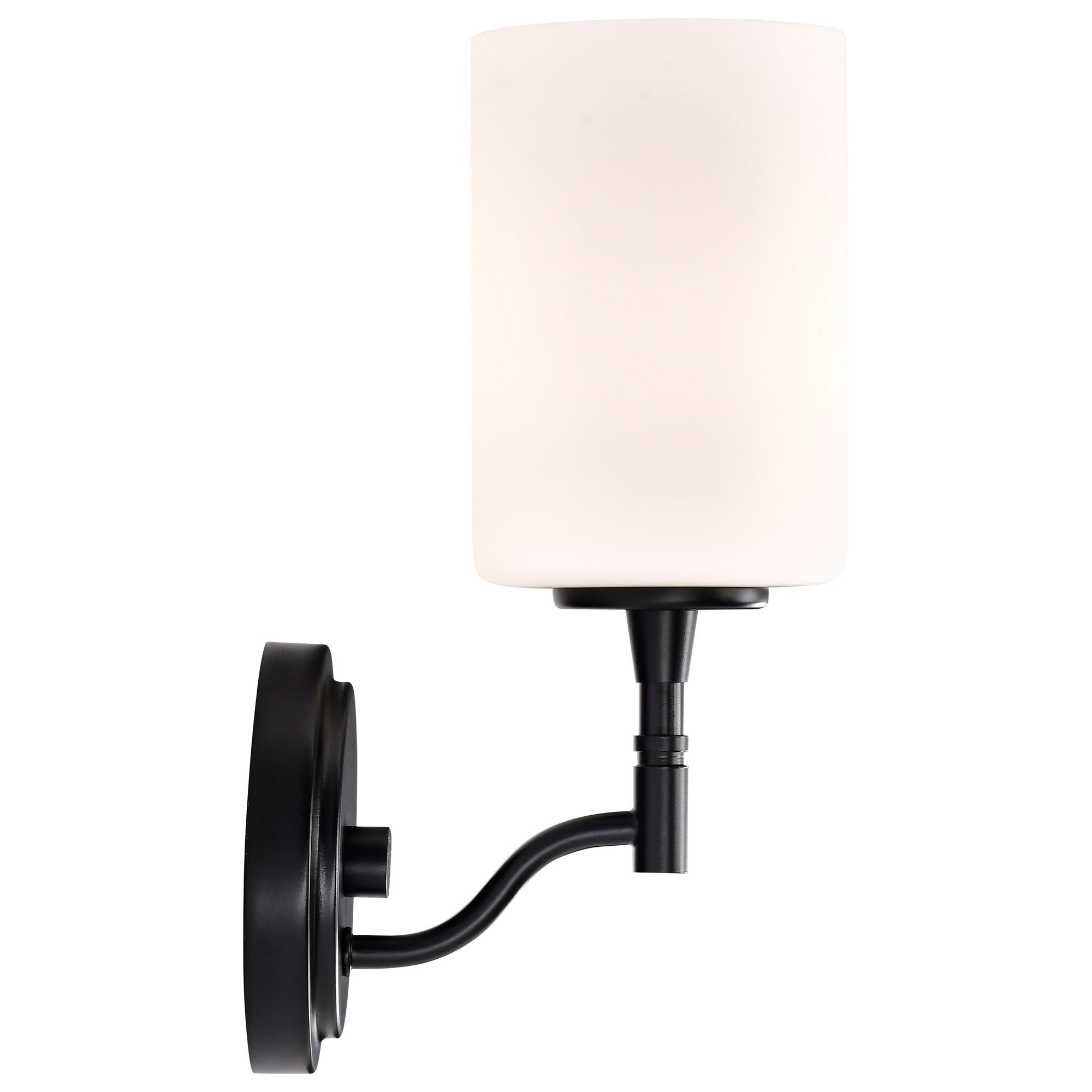 Nuvo Liam 11 1/4" High Matte Black 1 Light Vanity