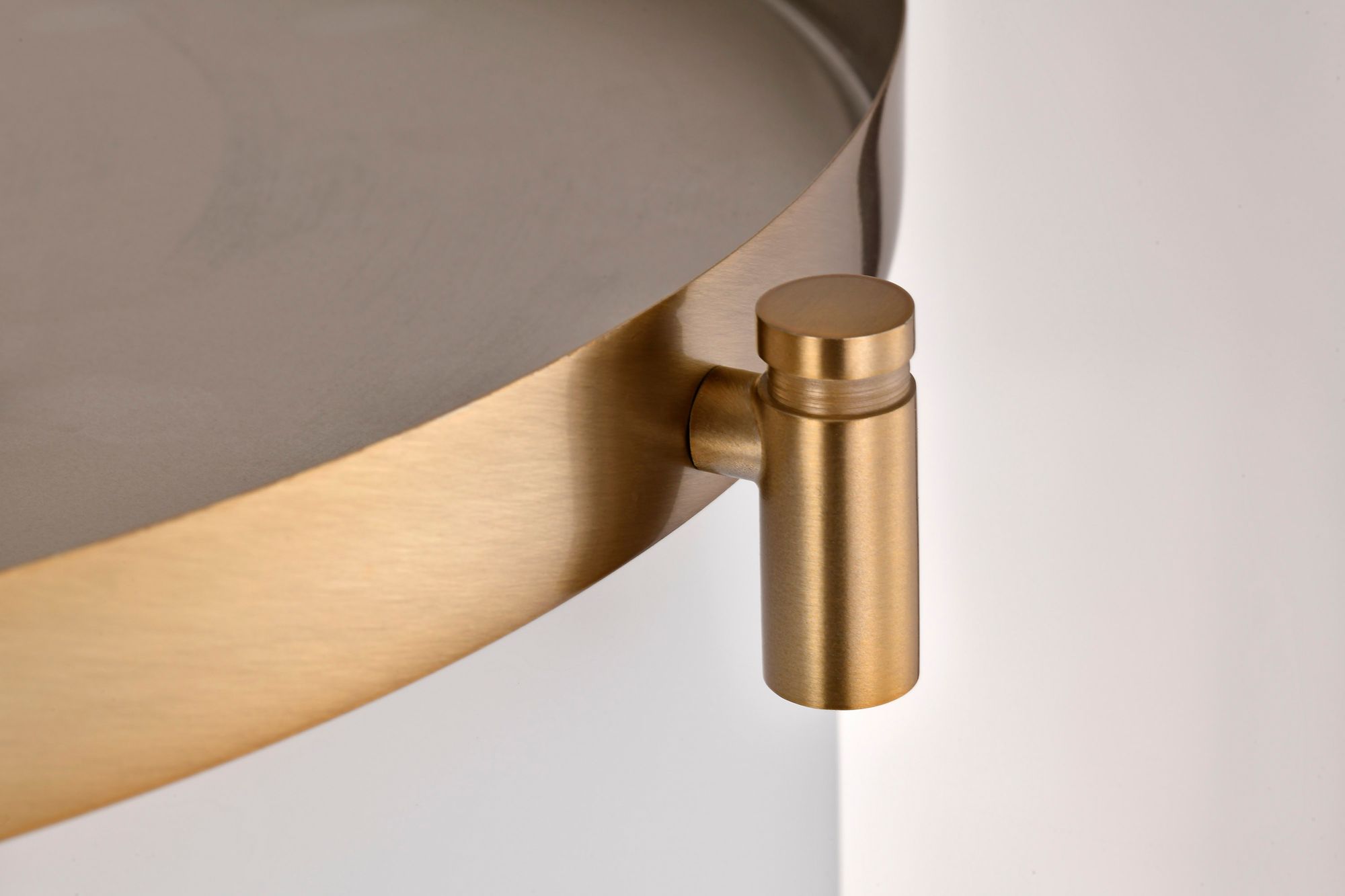 Nuvo Liam 16 1/2" Wide Brushed Brass 3 Light Flush Mount