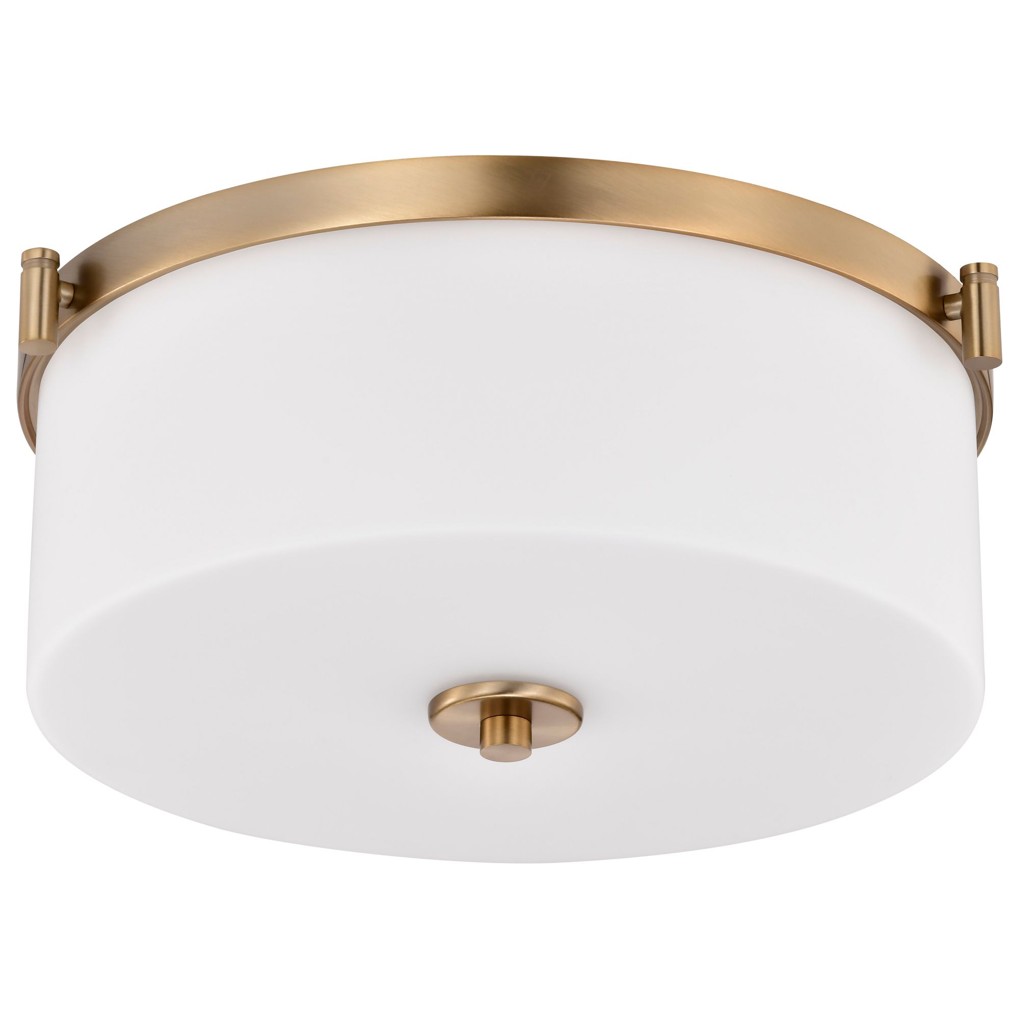 Image 5 Nuvo Liam 16 1/2" Wide Brushed Brass 3 Light Flush Mount more views