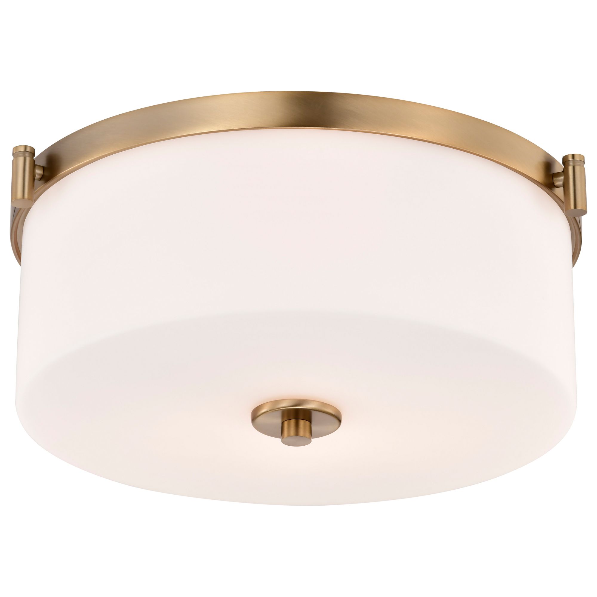 Image 6 Nuvo Liam 16 1/2" Wide Brushed Brass 3 Light Flush Mount more views