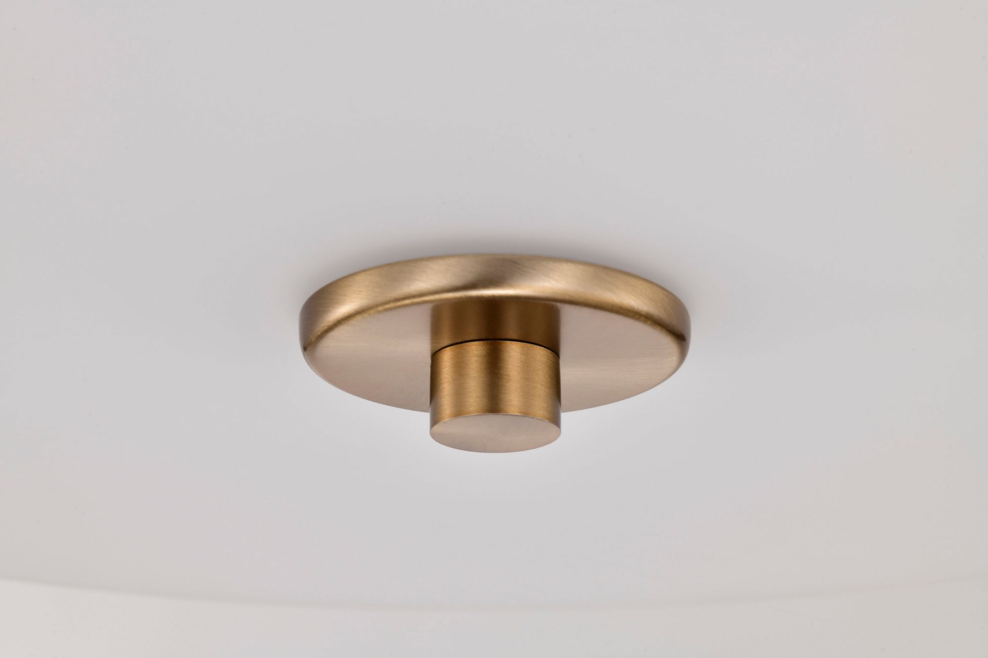Image 7 Nuvo Liam 16 1/2" Wide Brushed Brass 3 Light Flush Mount more views