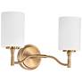 1_Nuvo Liam 16" Wide Burnished Brass 2 Light Vanity