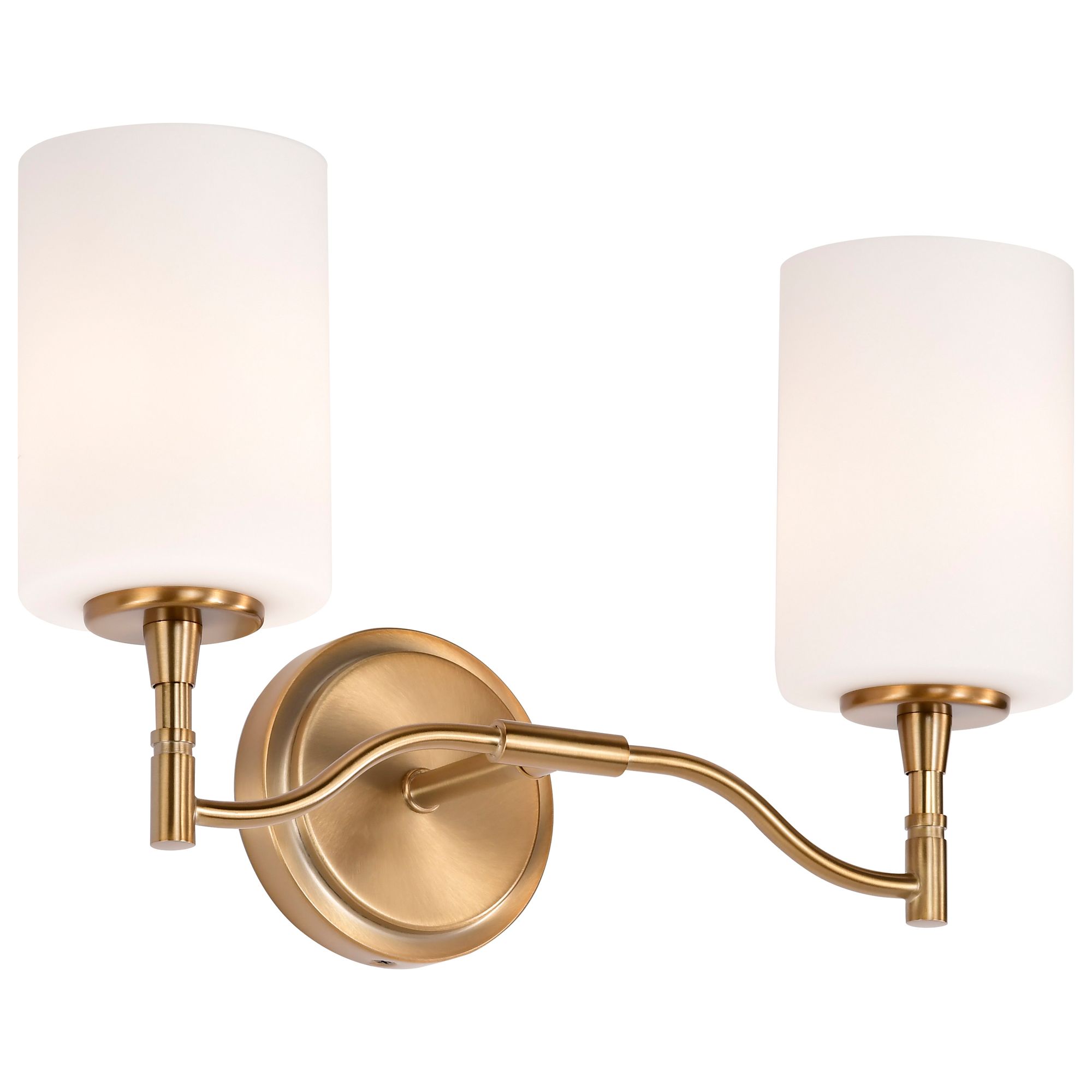 Image 4 Nuvo Liam 16" Wide Burnished Brass 2 Light Vanity more views