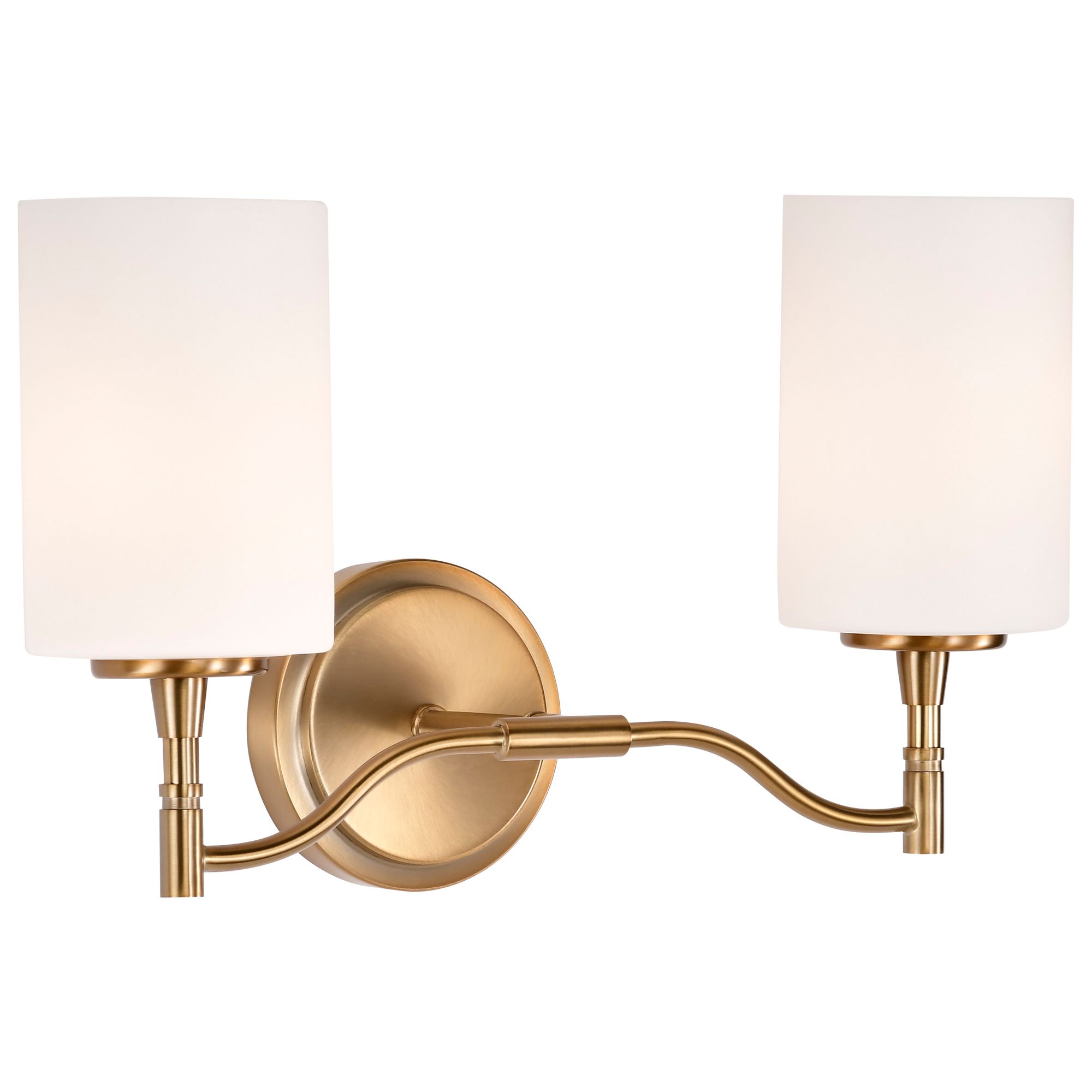 Image 6 Nuvo Liam 16" Wide Burnished Brass 2 Light Vanity more views