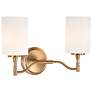 6_Nuvo Liam 16" Wide Burnished Brass 2 Light Vanity more views