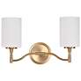 7_Nuvo Liam 16" Wide Burnished Brass 2 Light Vanity more views