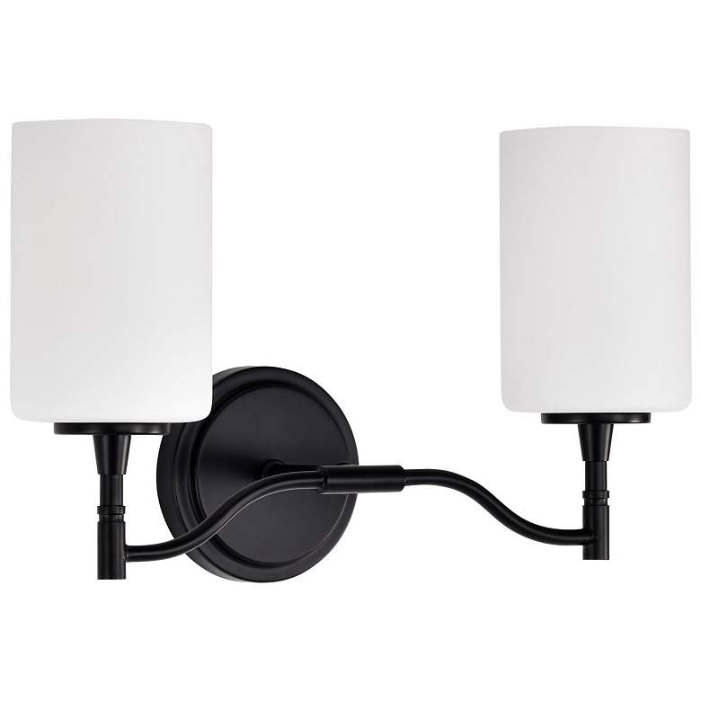 Image 3 Nuvo Liam 16" Wide Matte Black 2 Light Vanity more views