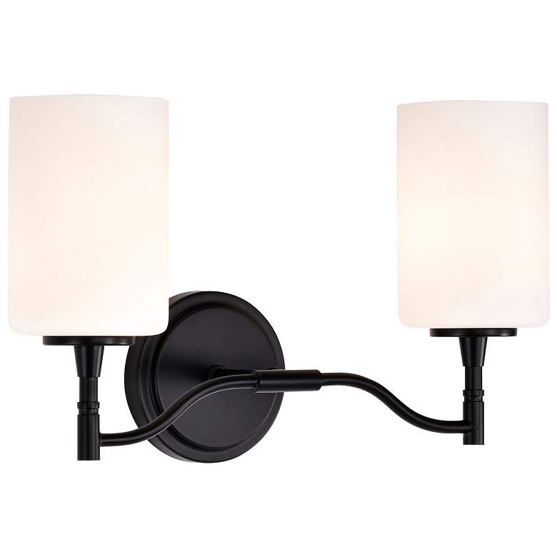 Image 4 Nuvo Liam 16" Wide Matte Black 2 Light Vanity more views