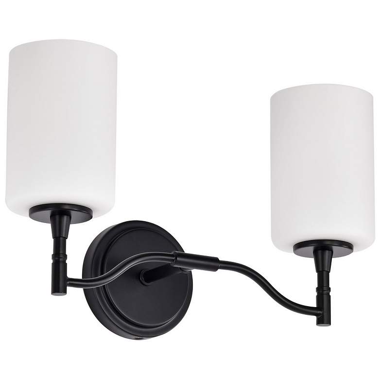 Image 5 Nuvo Liam 16" Wide Matte Black 2 Light Vanity more views