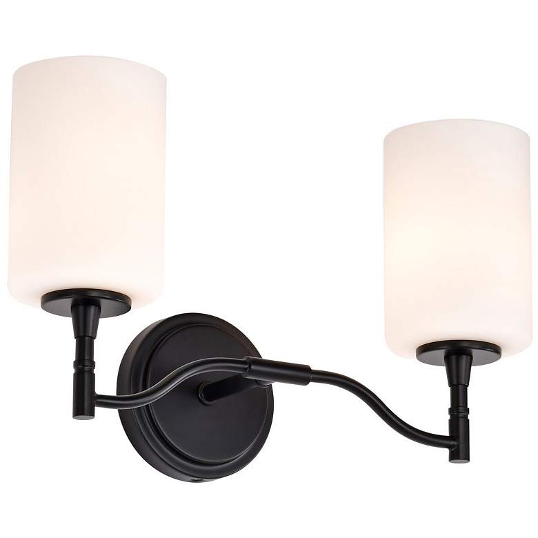 Image 6 Nuvo Liam 16" Wide Matte Black 2 Light Vanity more views