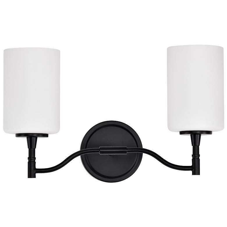 Image 7 Nuvo Liam 16" Wide Matte Black 2 Light Vanity more views