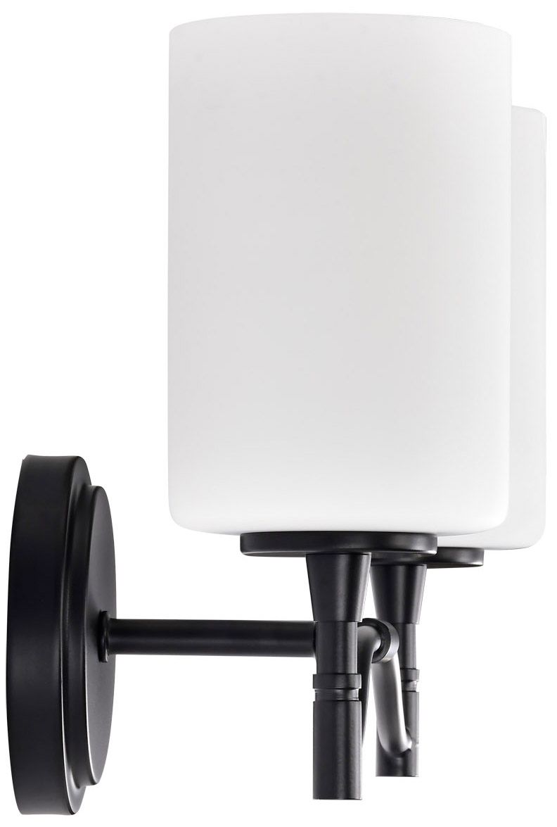 Nuvo Liam 16" Wide Matte Black 2 Light Vanity