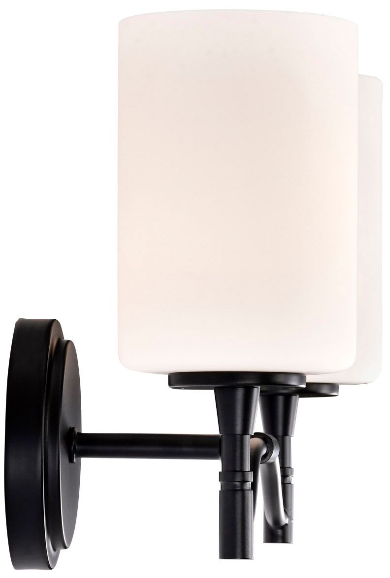 Nuvo Liam 16" Wide Matte Black 2 Light Vanity