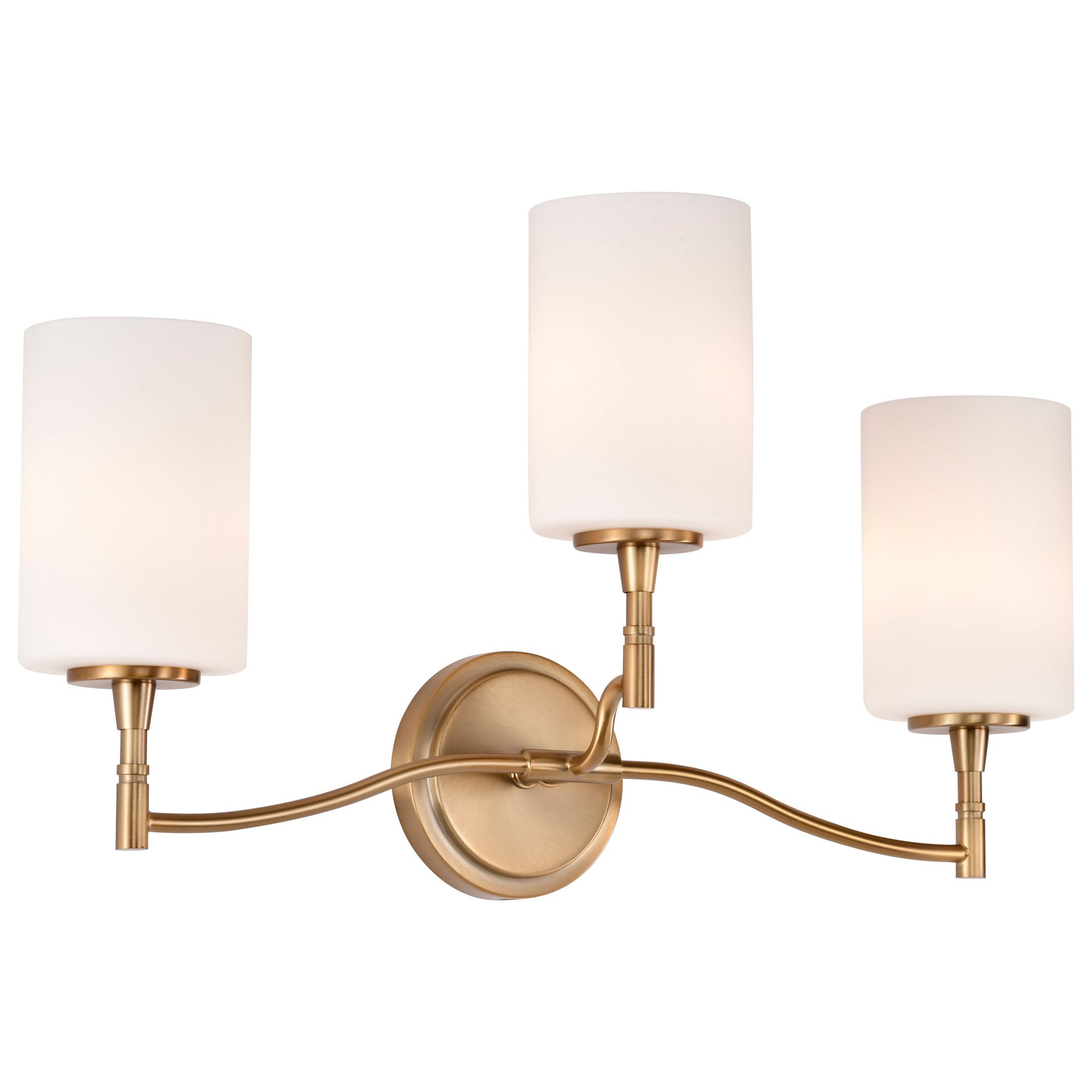 Image 2 Nuvo Liam 22" Wide Burnished Brass 3 Light Vanity more views