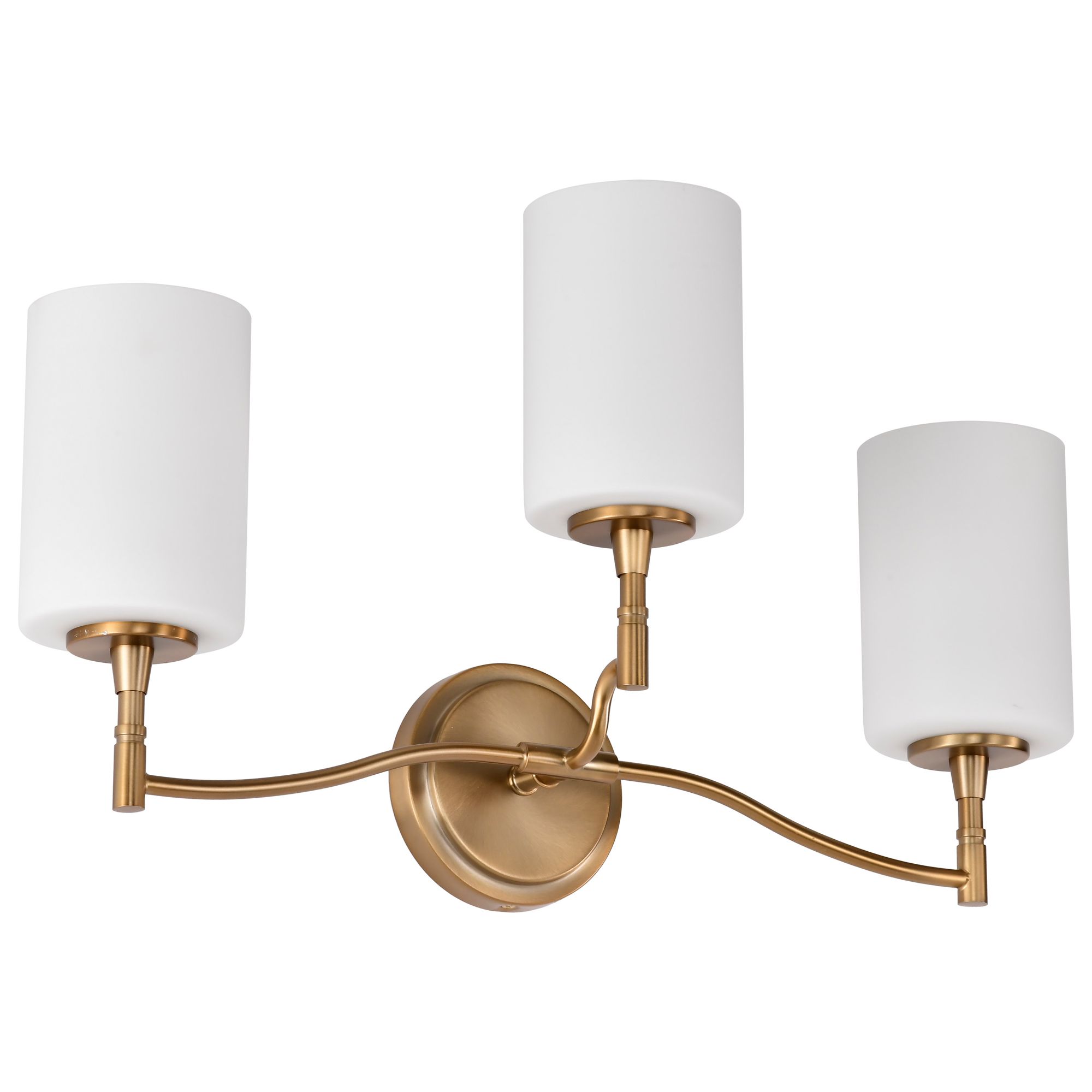 Image 3 Nuvo Liam 22" Wide Burnished Brass 3 Light Vanity more views