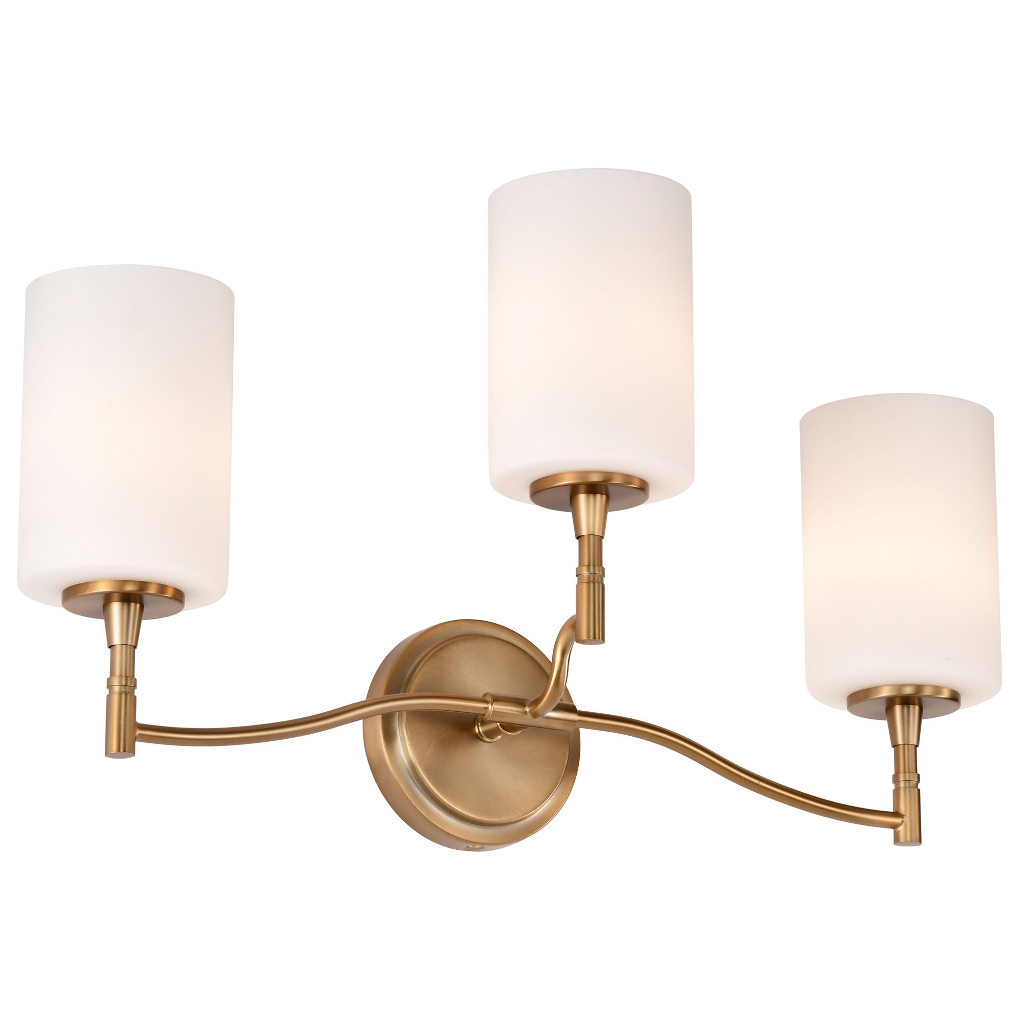 Image 4 Nuvo Liam 22" Wide Burnished Brass 3 Light Vanity more views