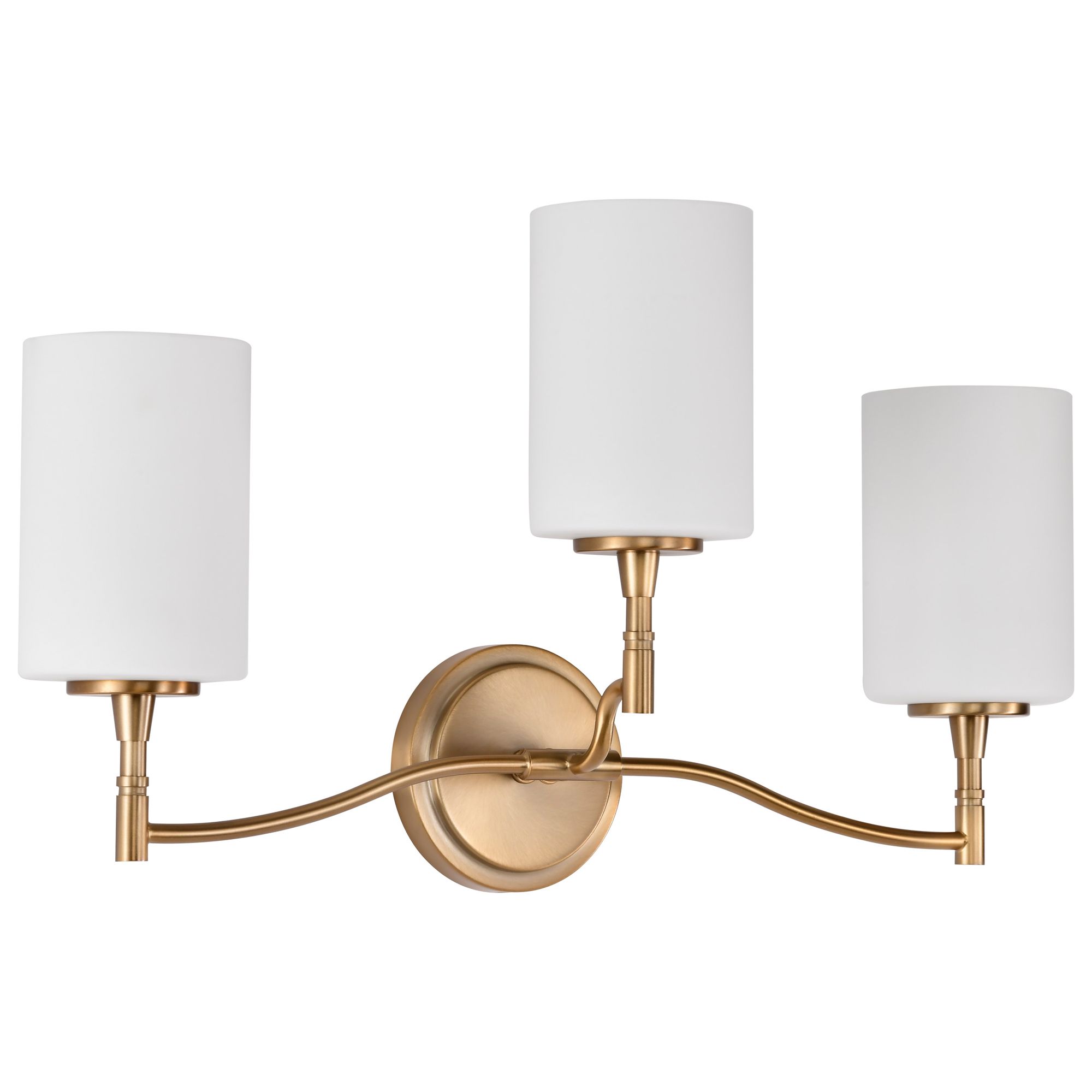 Image 5 Nuvo Liam 22" Wide Burnished Brass 3 Light Vanity more views