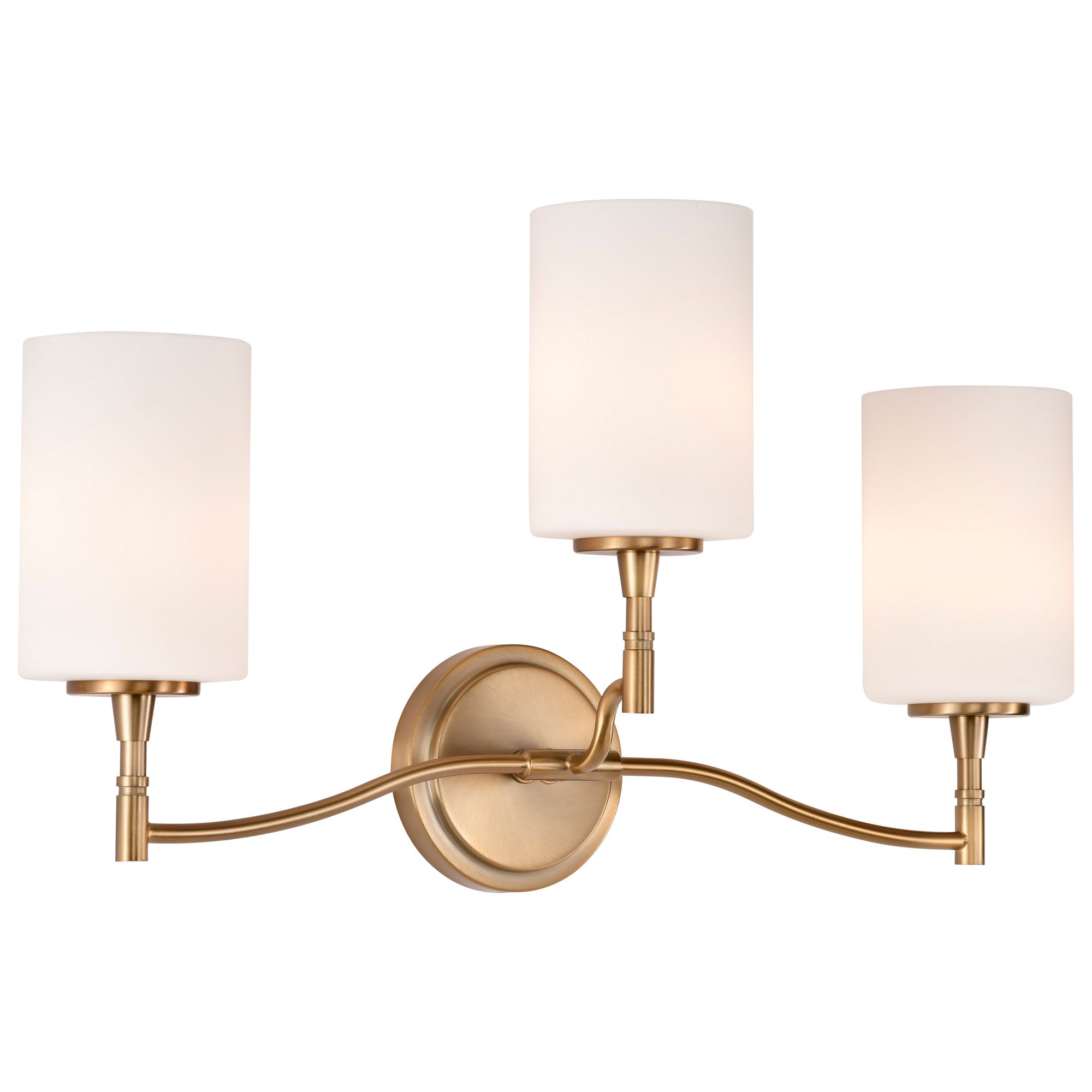 Image 6 Nuvo Liam 22" Wide Burnished Brass 3 Light Vanity more views