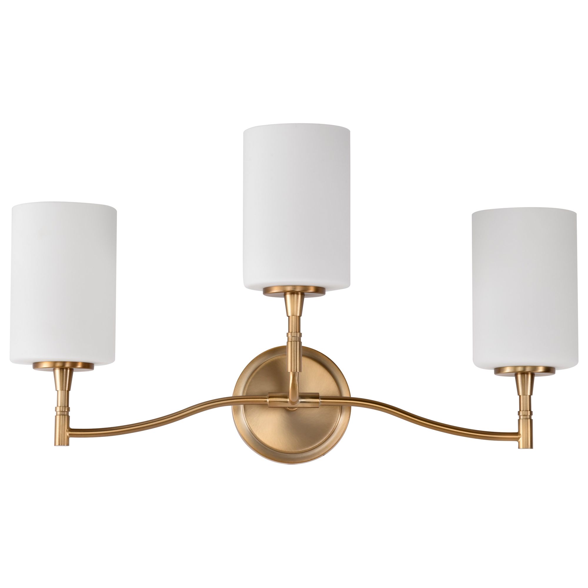 Image 7 Nuvo Liam 22" Wide Burnished Brass 3 Light Vanity more views