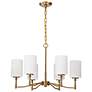 3_Nuvo Liam 25" Wide Burnished Brass 6 Light Chandelier more views
