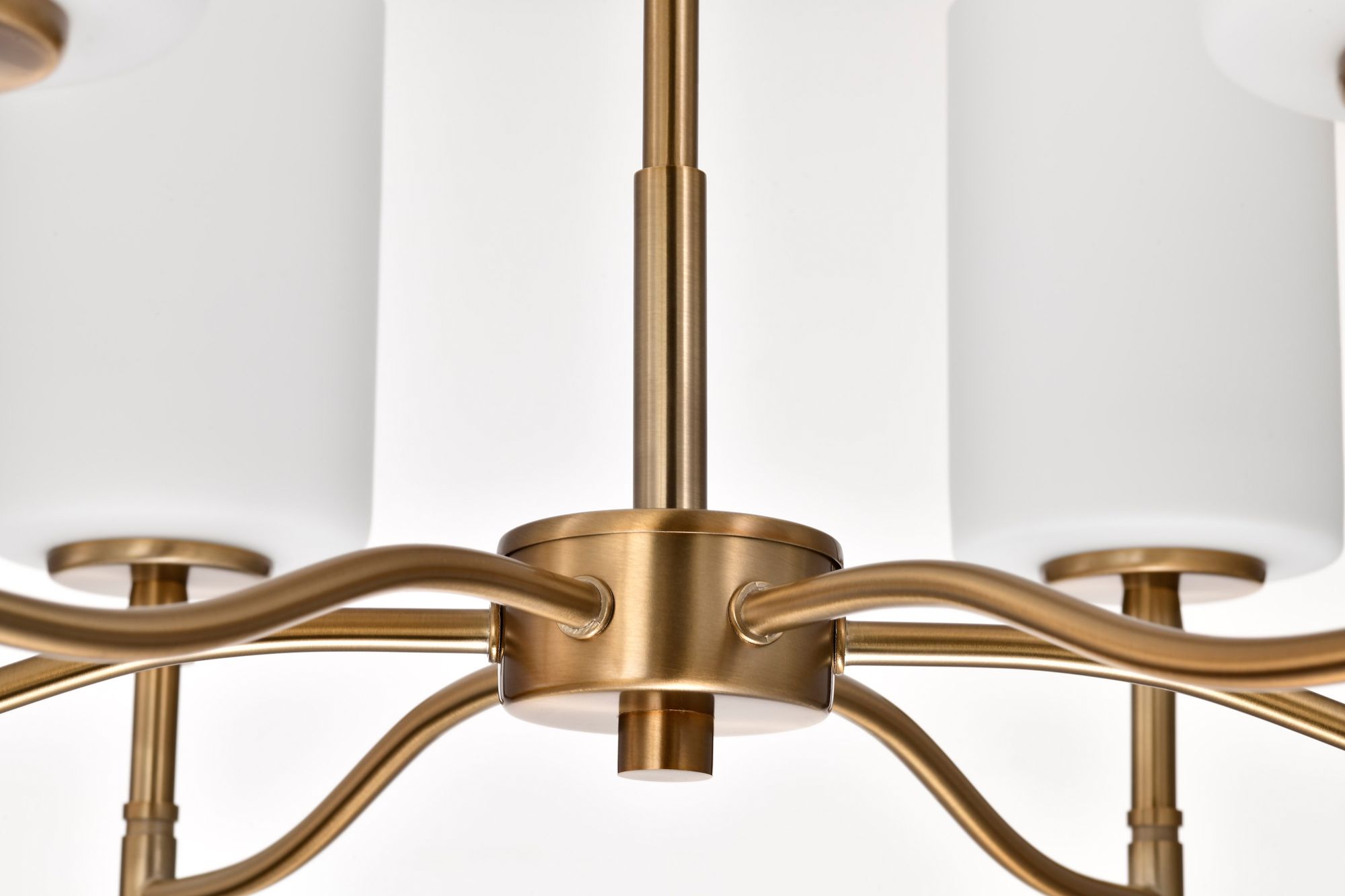 Image 7 Nuvo Liam 25" Wide Burnished Brass 6 Light Chandelier more views