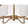 7_Nuvo Liam 25" Wide Burnished Brass 6 Light Chandelier more views
