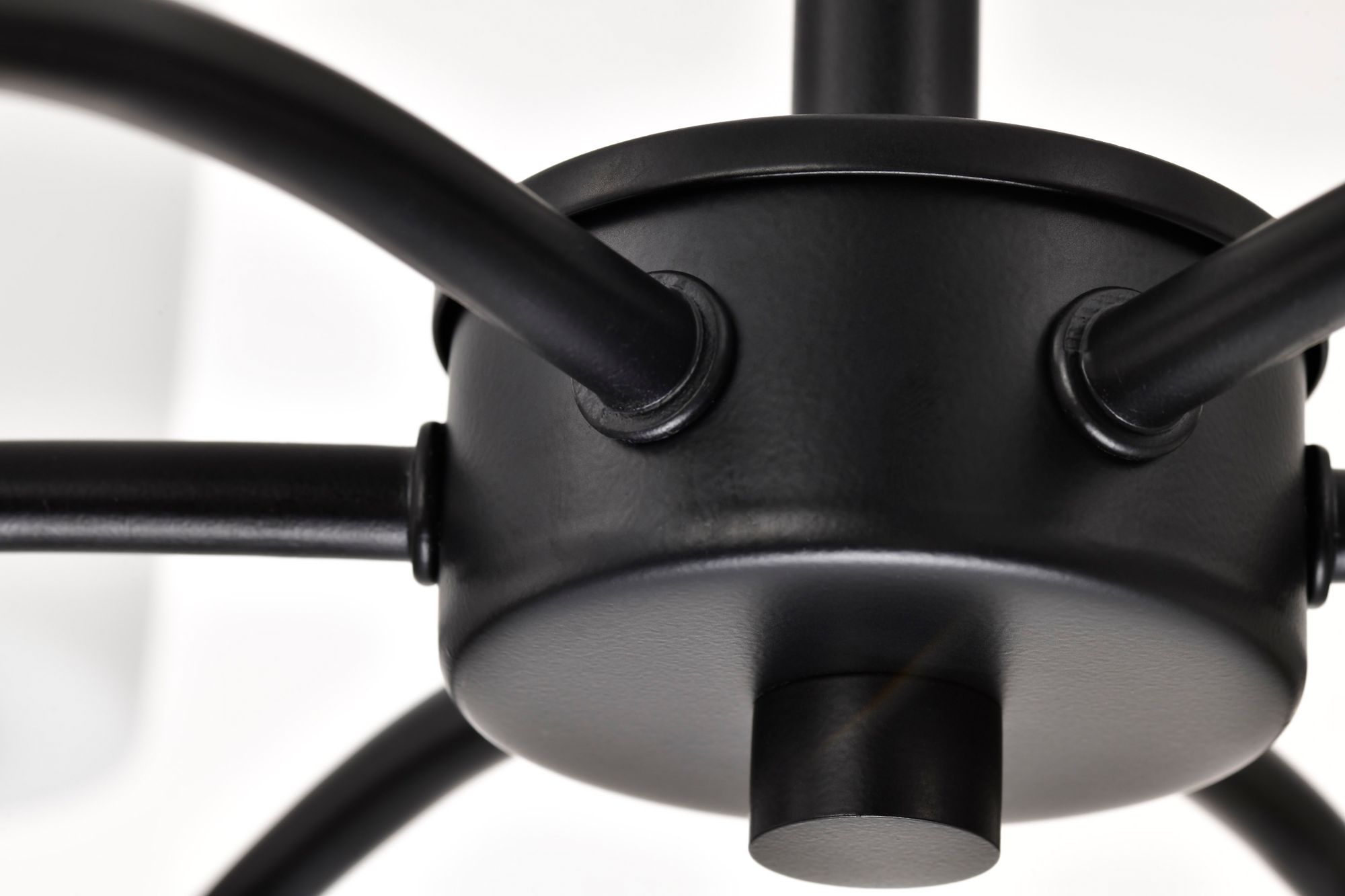 Image 7 Nuvo Liam 25" Wide Matte Black 6 Light Chandelier more views