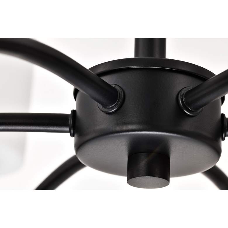 Image 7 Nuvo Liam 25" Wide Matte Black 6 Light Chandelier more views