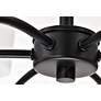 7_Nuvo Liam 25" Wide Matte Black 6 Light Chandelier more views