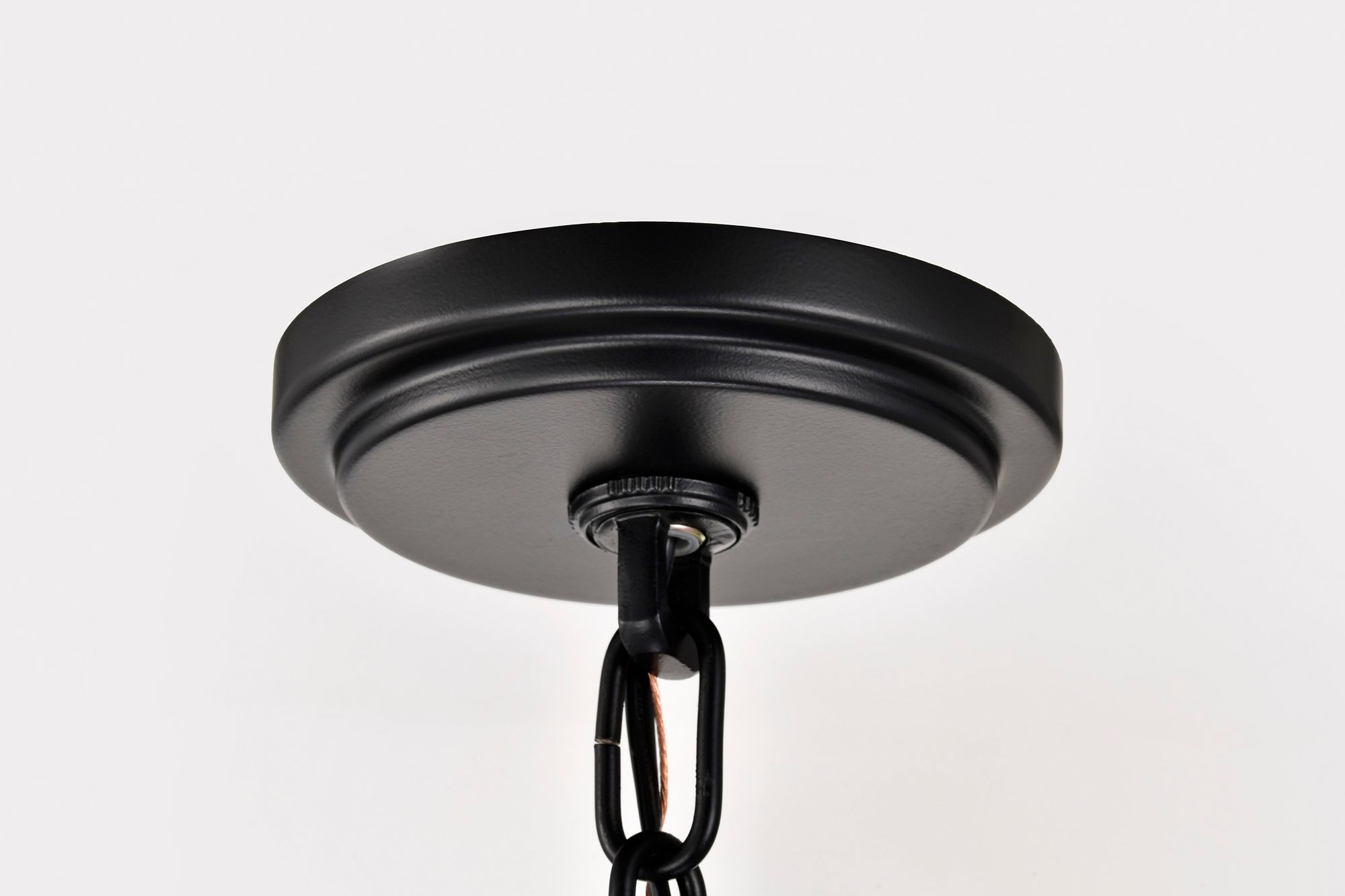 Nuvo Liam 25" Wide Matte Black 6 Light Chandelier