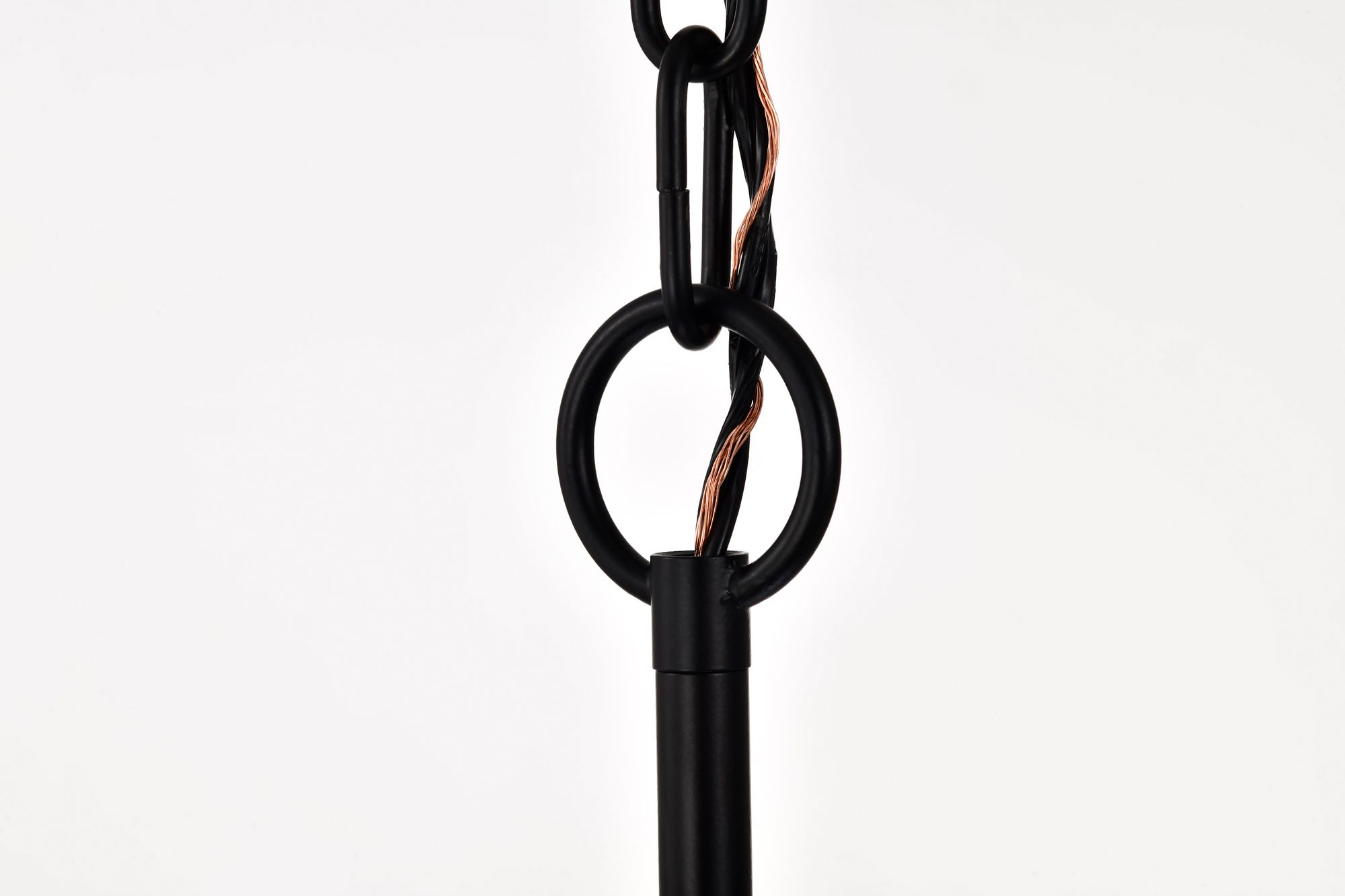 Nuvo Liam 25" Wide Matte Black 6 Light Chandelier