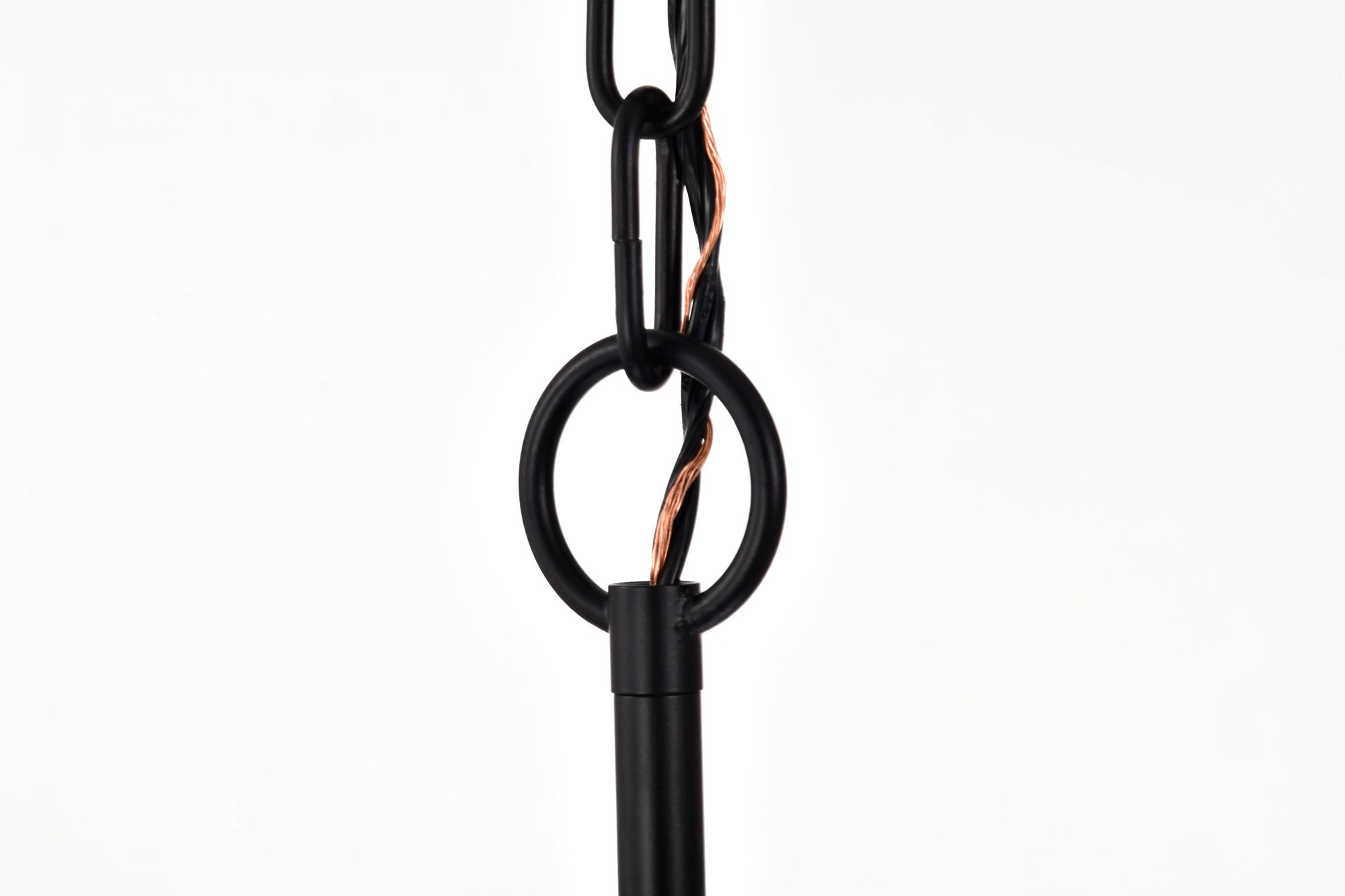 Nuvo Liam 25" Wide Matte Black 6 Light Chandelier