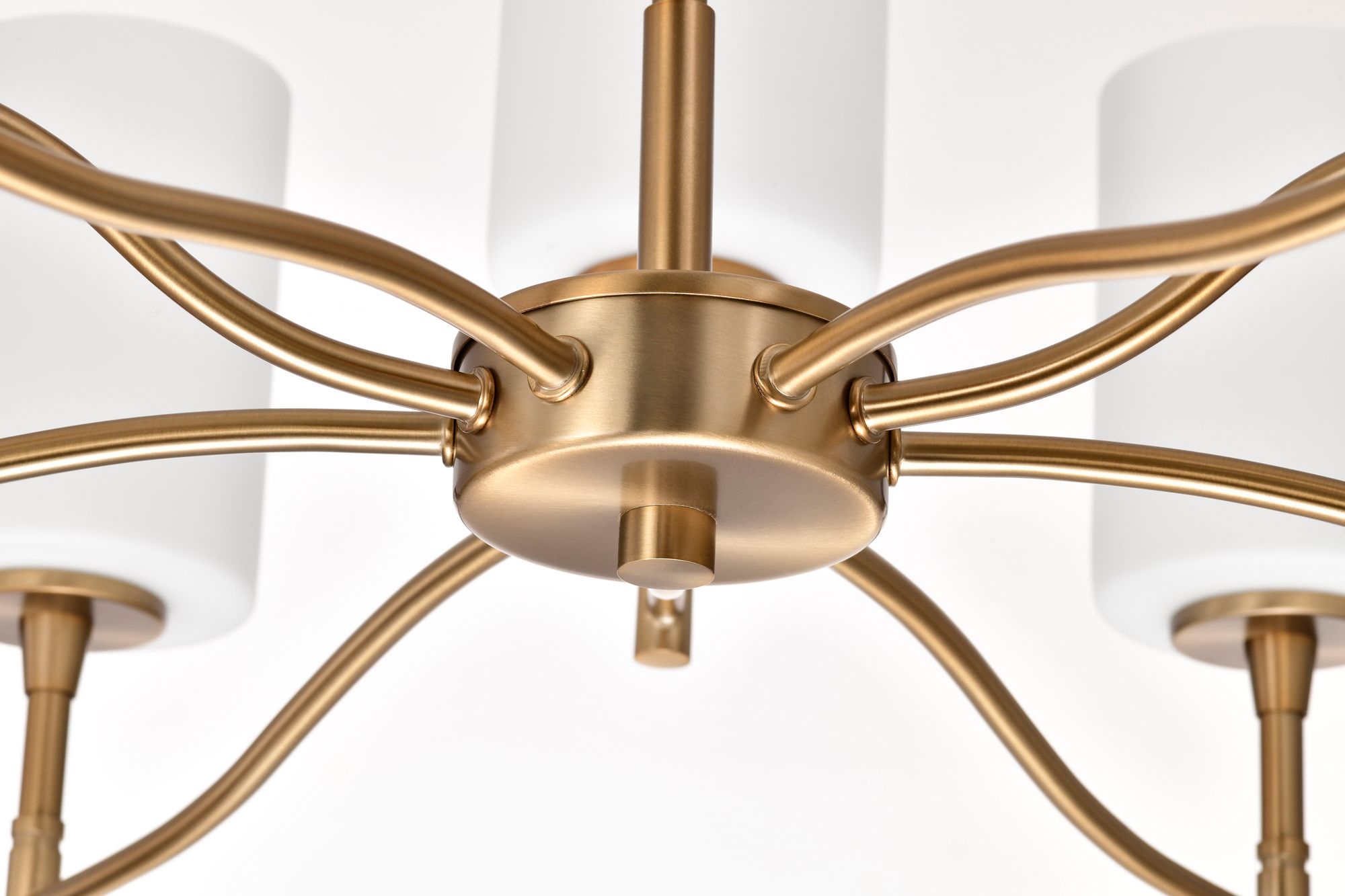 Nuvo Liam 30" Wide Burnished Brass 9 Light Chandelier