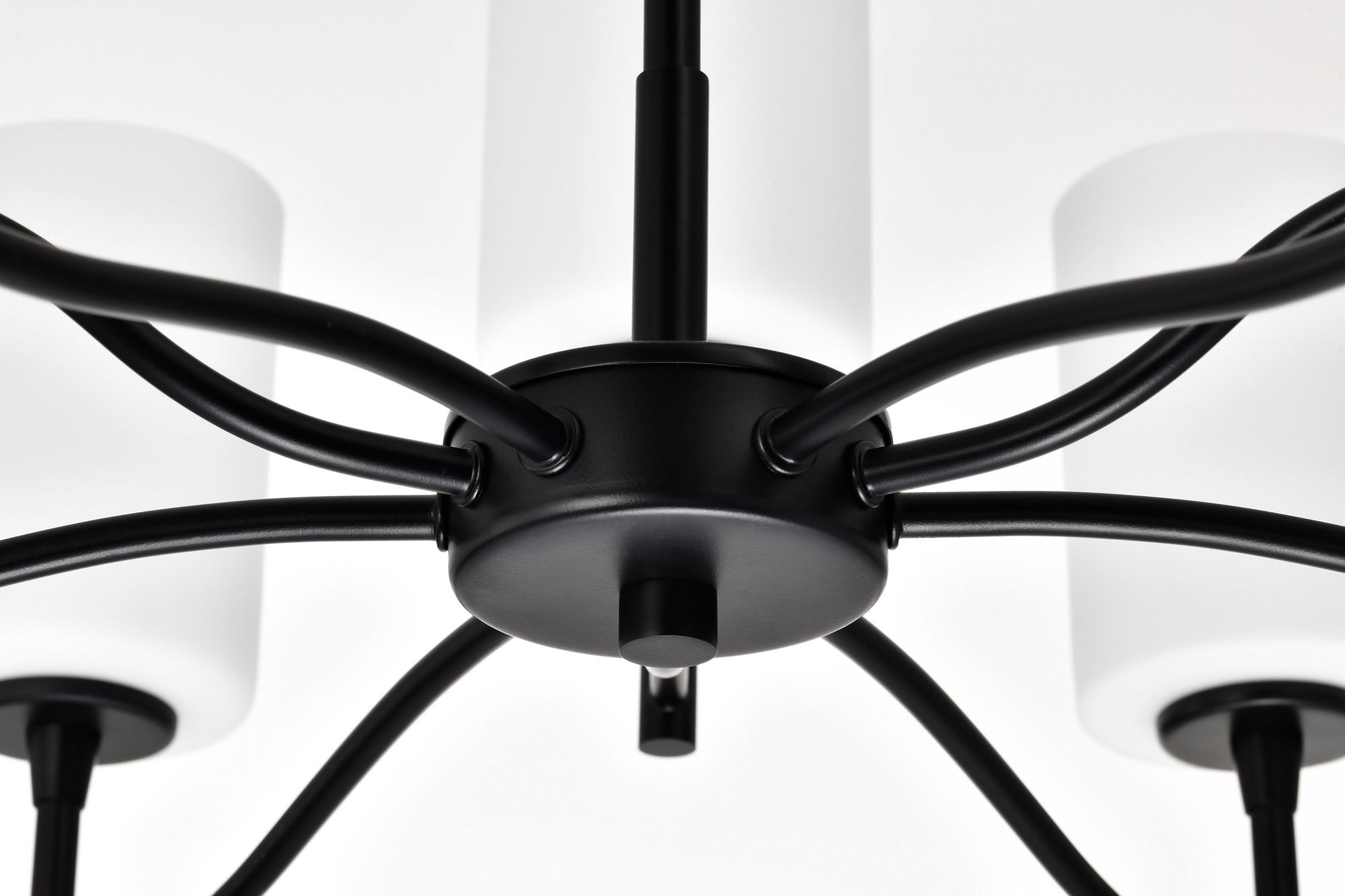 Nuvo Liam 30" Wide Matte Black 9 Light Chandelier