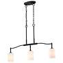 2_Nuvo Liam 36" Matte Black 3 Light Island Pendant more views