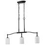 5_Nuvo Liam 36" Matte Black 3 Light Island Pendant more views