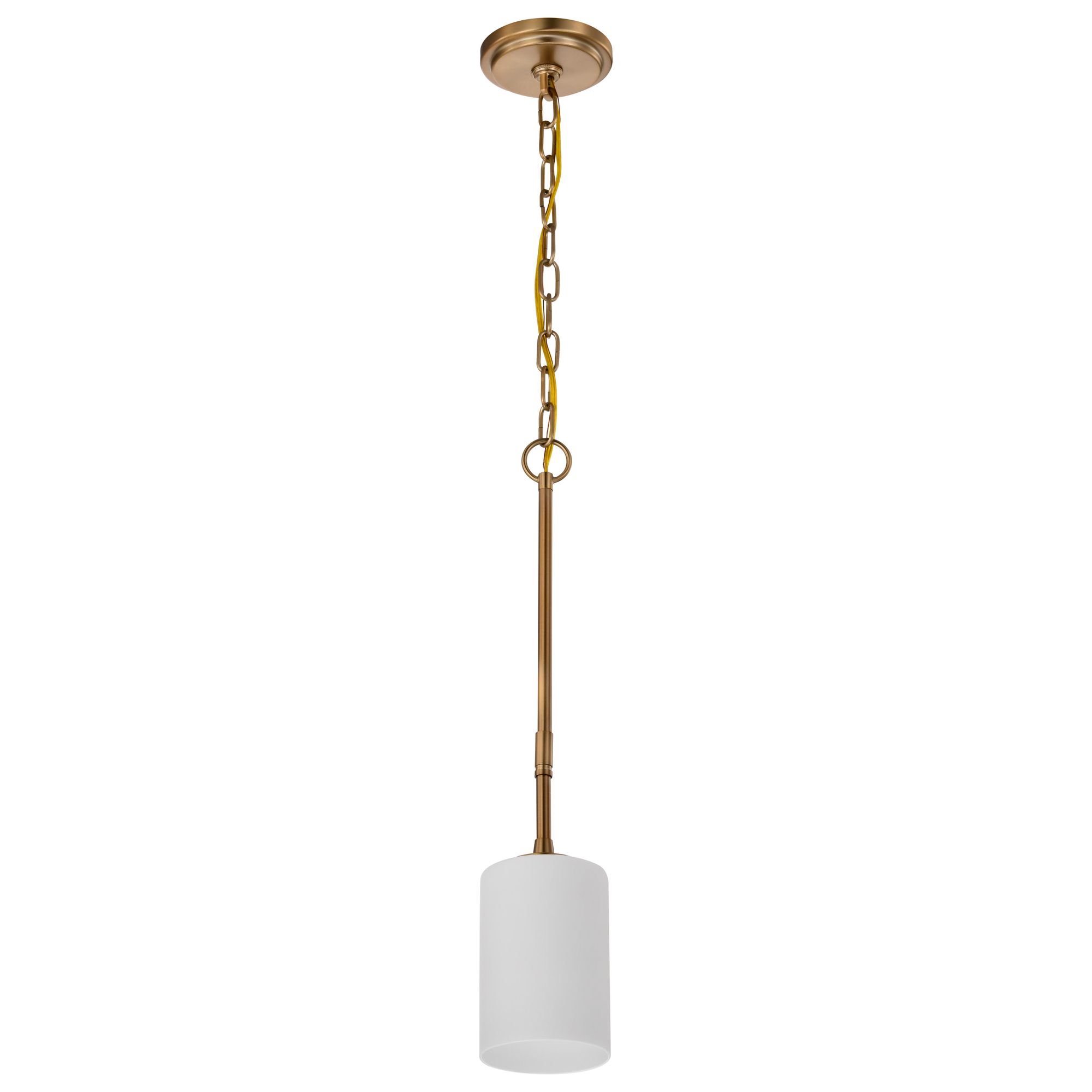 Image 3 Nuvo Liam 4" Wide Burnished Brass 1 Light Mini Pendant more views