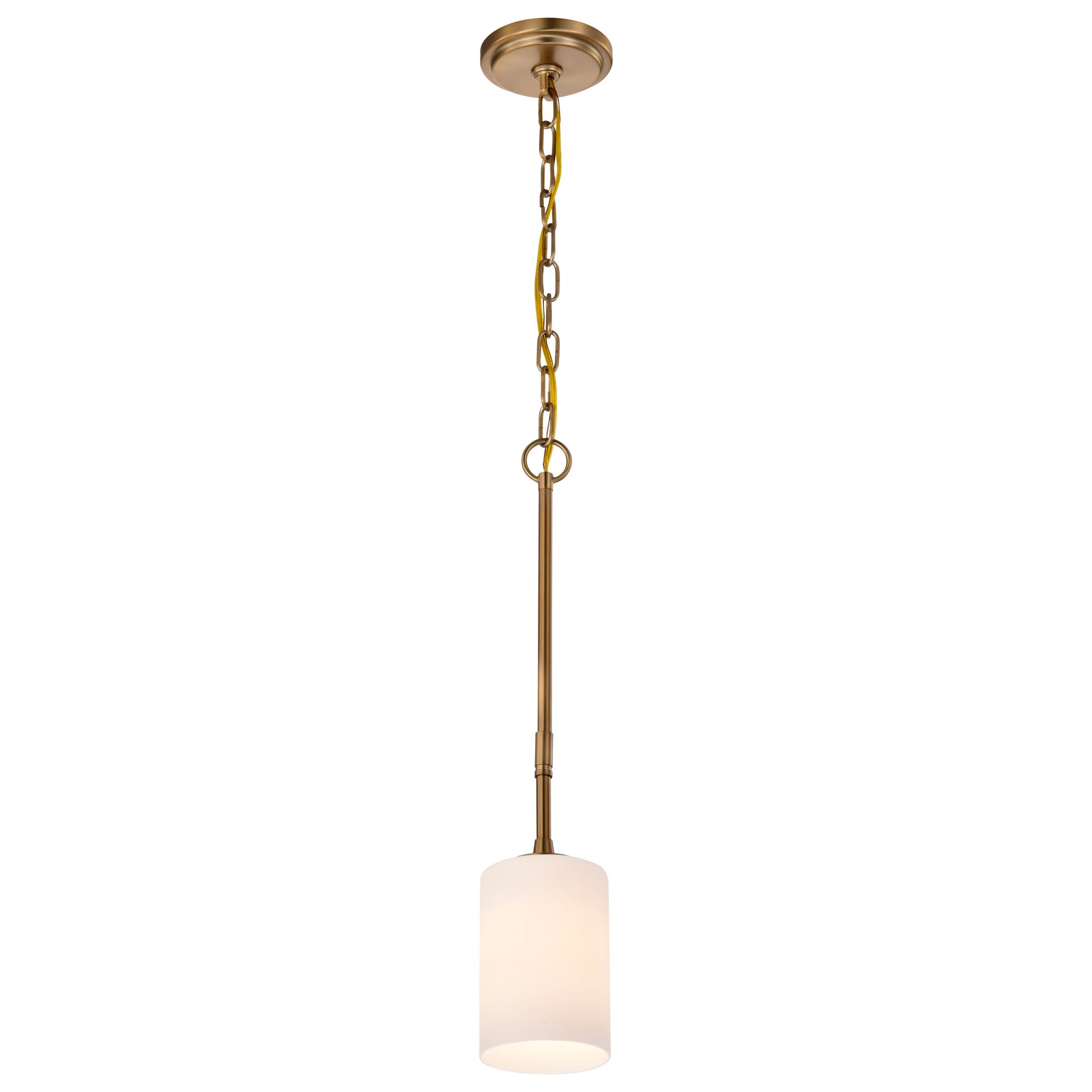 Image 4 Nuvo Liam 4" Wide Burnished Brass 1 Light Mini Pendant more views