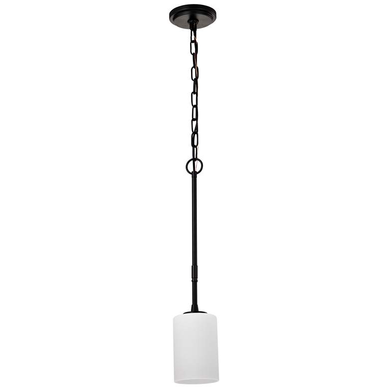 Image 1 Nuvo Liam 4" Wide Matte Black 1 Light Mini Pendant