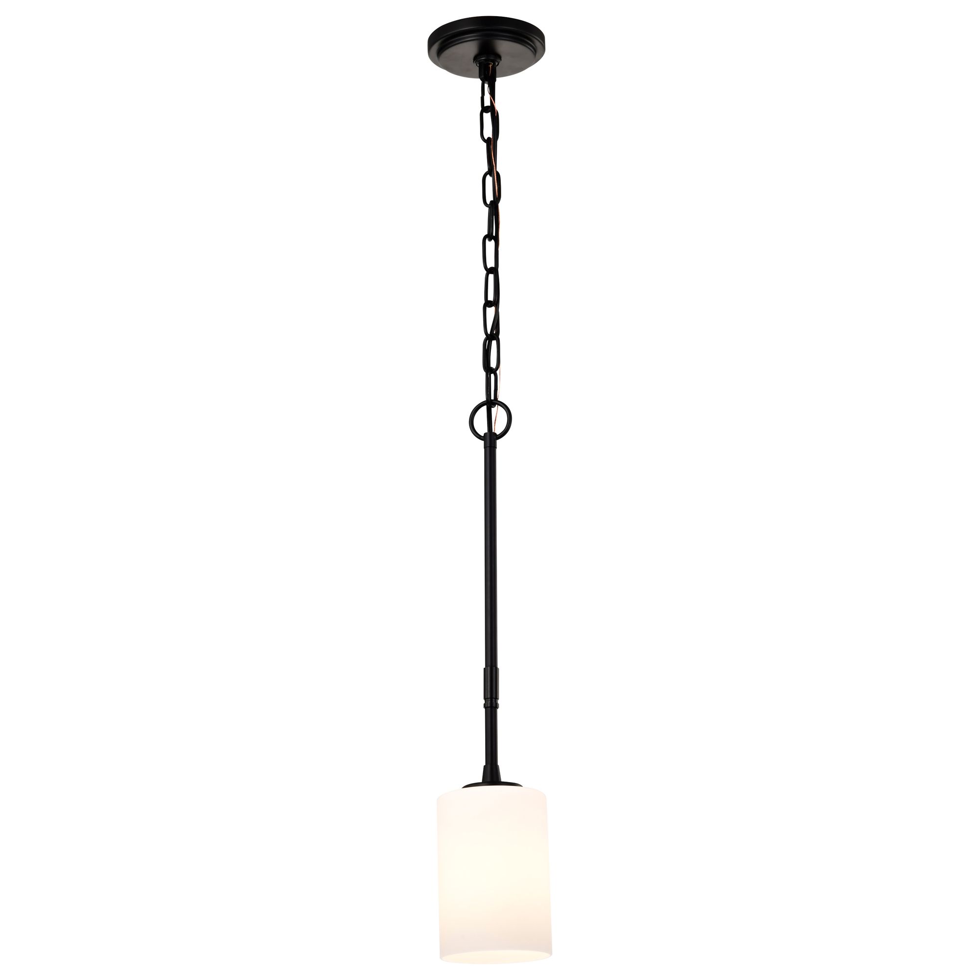 Image 2 Nuvo Liam 4" Wide Matte Black 1 Light Mini Pendant more views