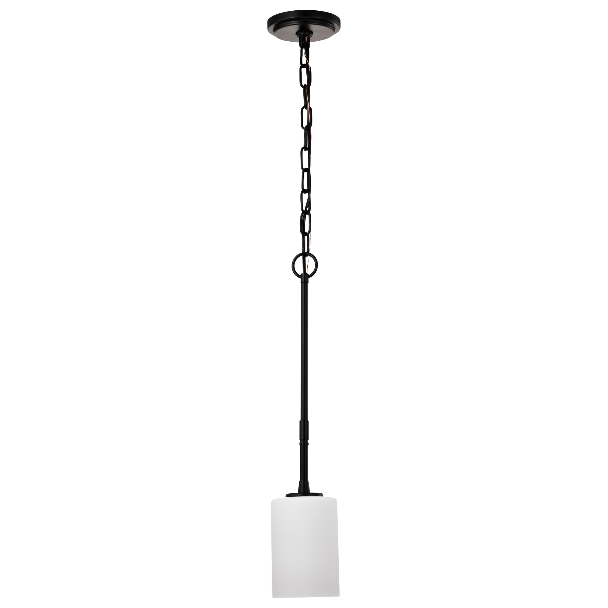 Image 3 Nuvo Liam 4" Wide Matte Black 1 Light Mini Pendant more views