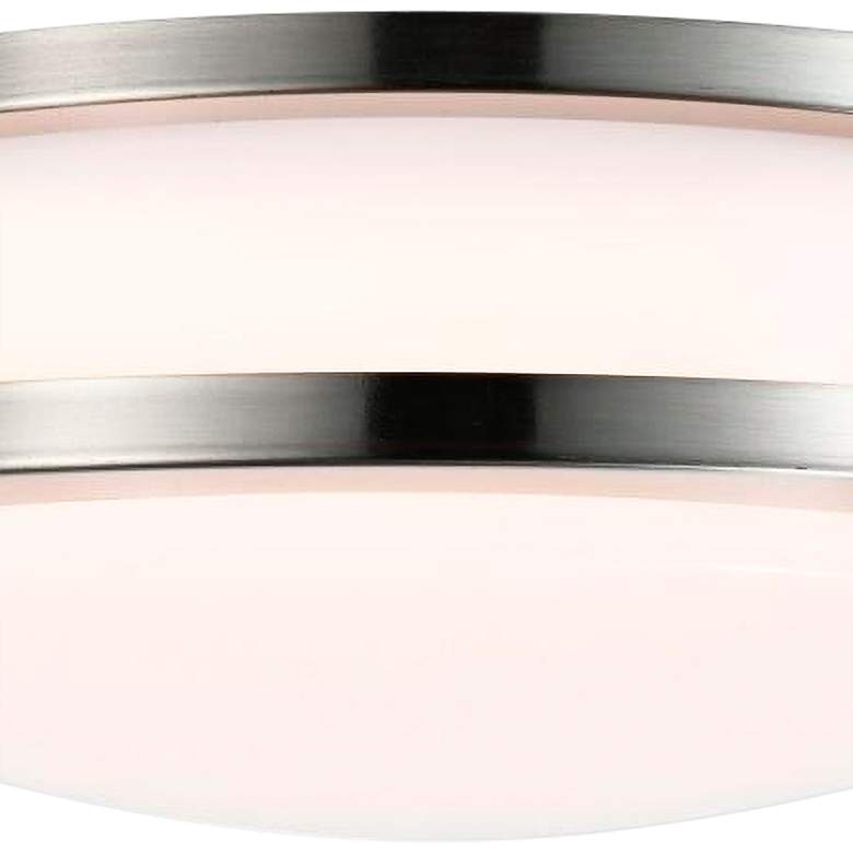 Image 2 Nuvo Lighting 10" Wide Brushed Nickel and White LED Ceiling Light more views