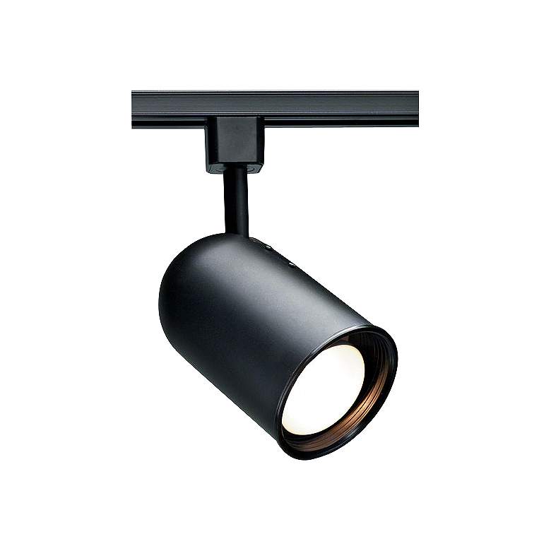Image 1 Nuvo Lighting 120V Black R20 Bullet Cylinder Track Head