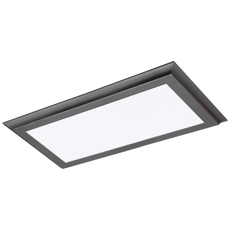 Image 1 Nuvo Lighting 24" Wide Gun Metal 22 Watt LED Ceiling Light Panel